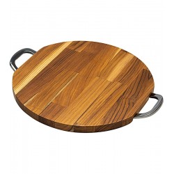 Bandeja 38cm De Madeira Para Corte Com Alça Queens